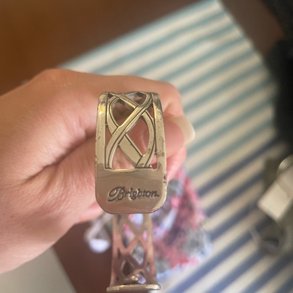 NWOT Brighton Interlok Petite Knot Earrings & Christi Sydney Slim Cuff bracelet - Picture 4 of 4